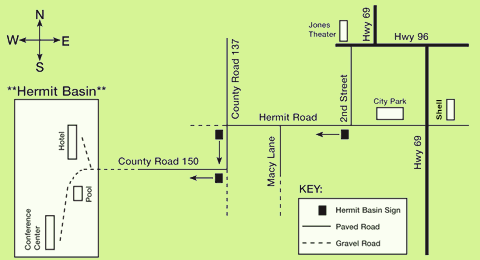 Westcliffe and Hermit Basin Map